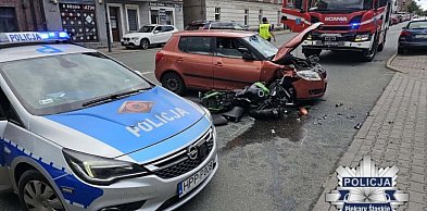 Piekary. Wypadek z udziałem motocyklisty. Policja apeluje o ostrożność