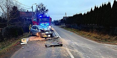 Zderzenie osobówki z ciężarówką-67228