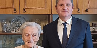 90. urodziny pani Amalii, córki zastępcy burmistrza