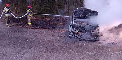 Powiat tarnogórski. Audi spłonęło w lesie. Kierowca…