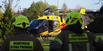Powiat tarnogórski. Wypadek w ośrodku jeździeckim. Lądowało LPR