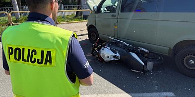 Wypadek w Tarnowskich Górach. Motocyklistę zabrało Lotnicze Pogotowie Ratunkowe