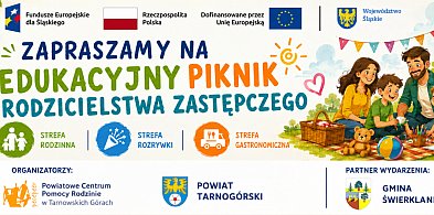 Piknik rodzinny promujący rodzicielstwo zastępcze w Świerklańcu