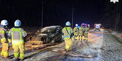 Kalety. 18-latek wpadł w poślizg i rozbił Audi