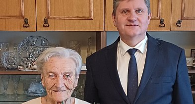 90. urodziny pani Amalii, córki zastępcy burmistrza