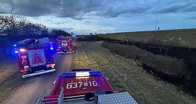 Pożar przy A1. W akcji siedem zastępów straży