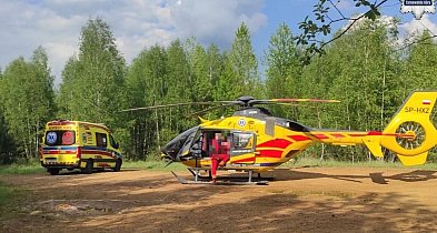 Ranni nastolatkowie, upadek z drabiny i lądowanie LPR