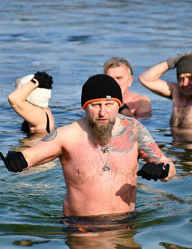 Marcowe morsowanie nad zalewem Nakło-Chechło