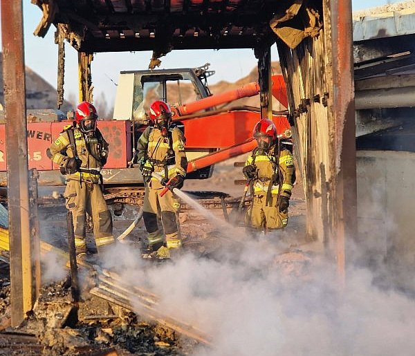 Piekary Śląskie. Pożar kontenera budowlanego w okolicy ul. Konarskiego