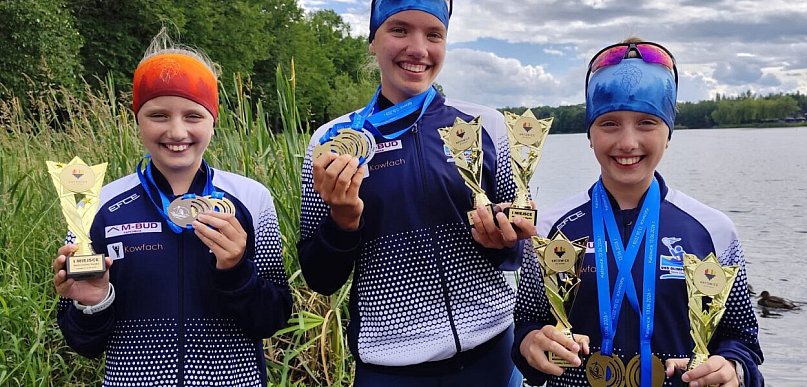 UKS Olimpijczyk Nowe Chechło z 11 medalami Mistrzostw Śląska w kajakarstwie