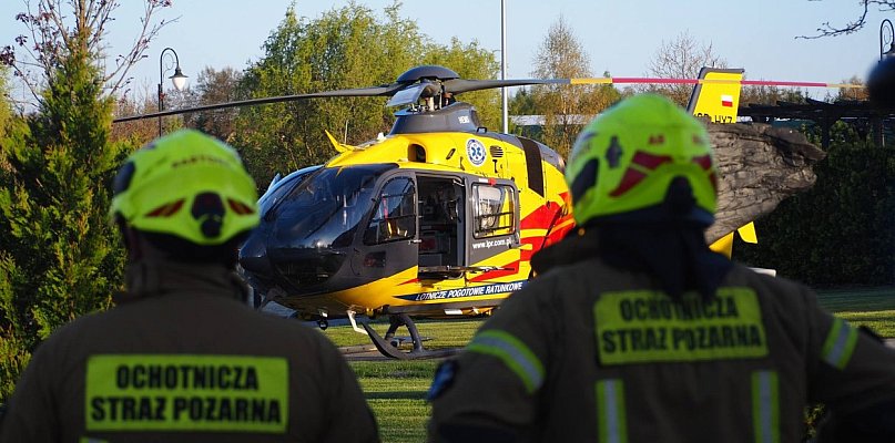 Powiat tarnogórski. Wypadek w ośrodku jeździeckim. Lądowało LPR