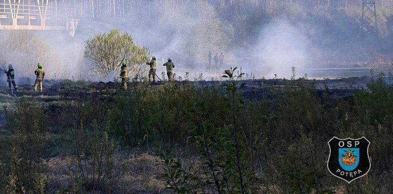 Powiat tarnogórski. Pożar przy ul. Leśnej. Akcja zastępów OSP