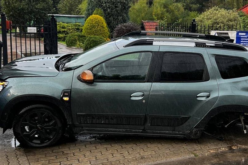 Powiat tarnogórski. Zderzenie trzech osobówek