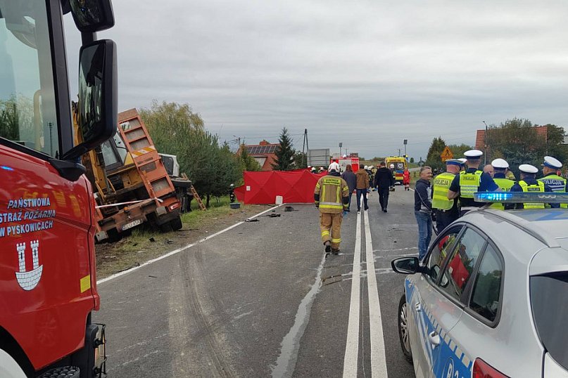 W wypadku zginęli uczniowie szkoły w Brynku