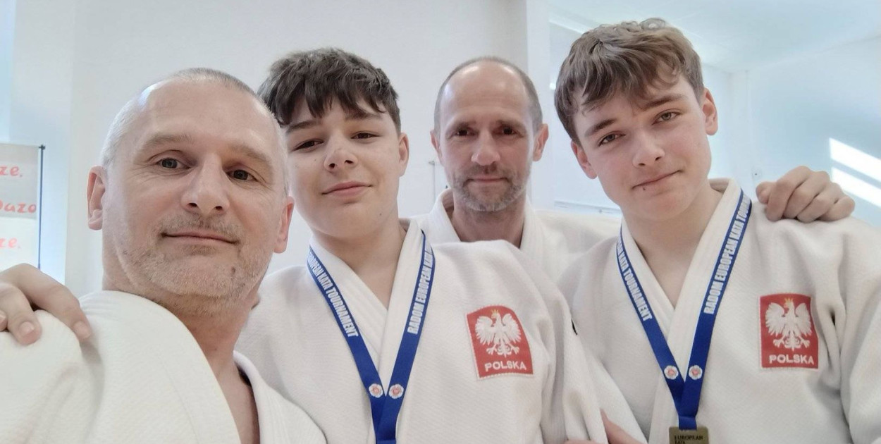 W Radomiu odbył się Puchar Europy w Judo Kata. Paweł Głaz i Jakub Ochman, zawodnicy Judo UKS Dwójka Tarnowskie Góry, zdobyli złoty medal.  Fot. UKS Dwójka Tarnowskie Góry