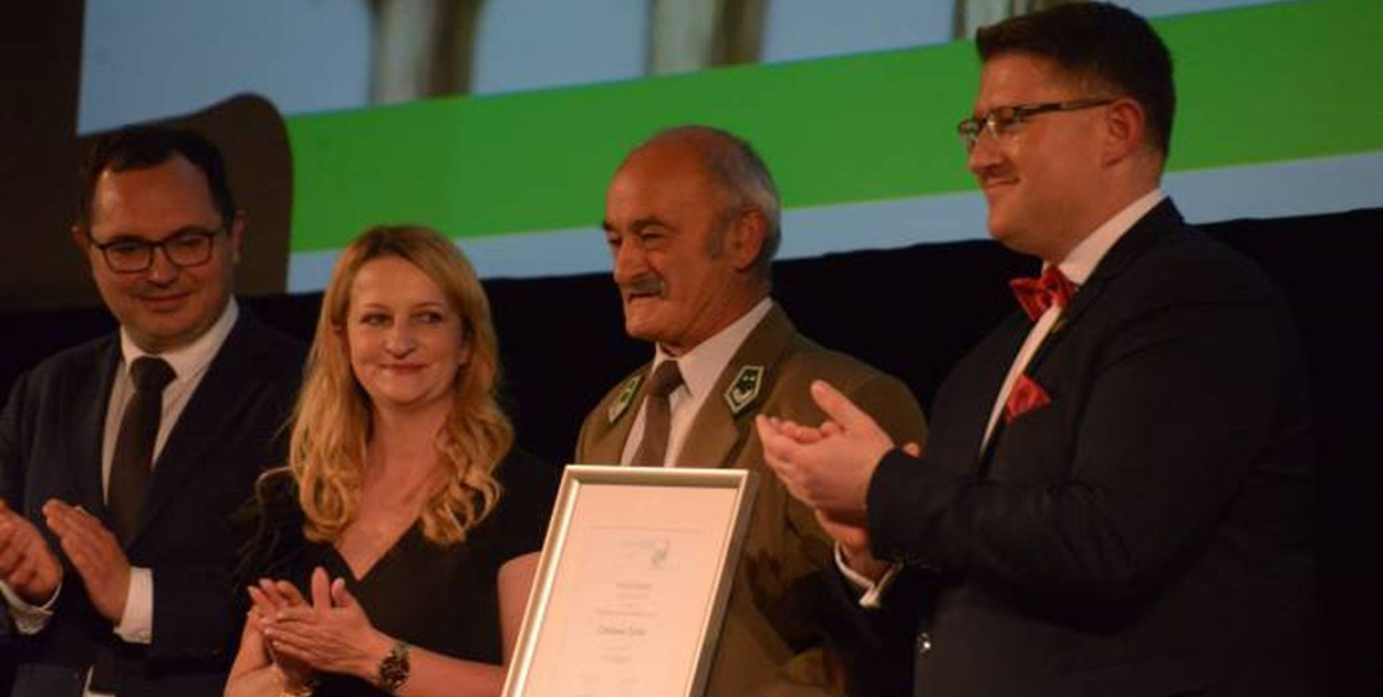 Czesław Tyrol otrzymał wyróżnienie w kategorii Ekologiczna osobowość roku. Fot, Jarosław Myśliwski