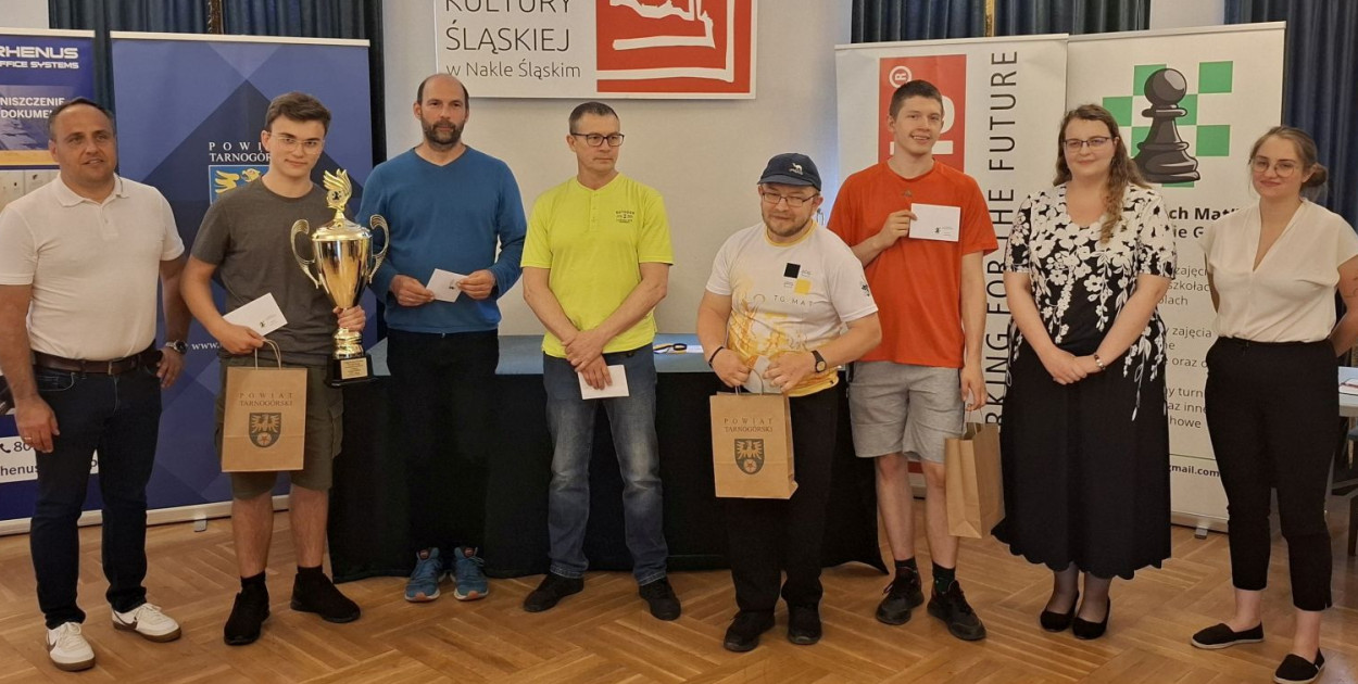 W grupie OPEN zwyciężył Kamil Mośny, zdobywając 6,5 punktu. Drugie miejsce zajął Paweł Chmiel, a trzecie Jarosław Pietrucha. Fot. Aleksandra Binkowska