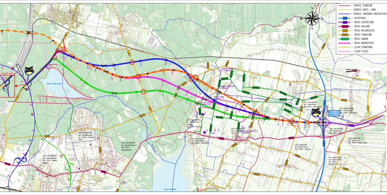Mapka orientacyjna, archiwum GDDKiA
