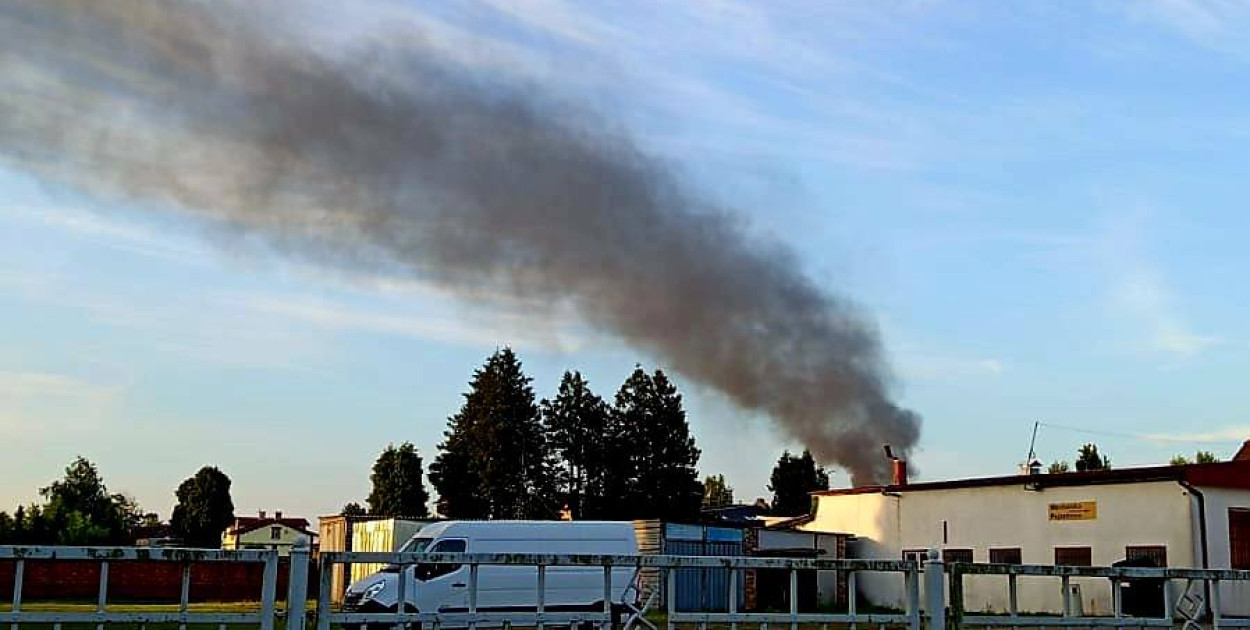 Pożar w Strzybnicy. Fot. Archiwum OSP Florian.