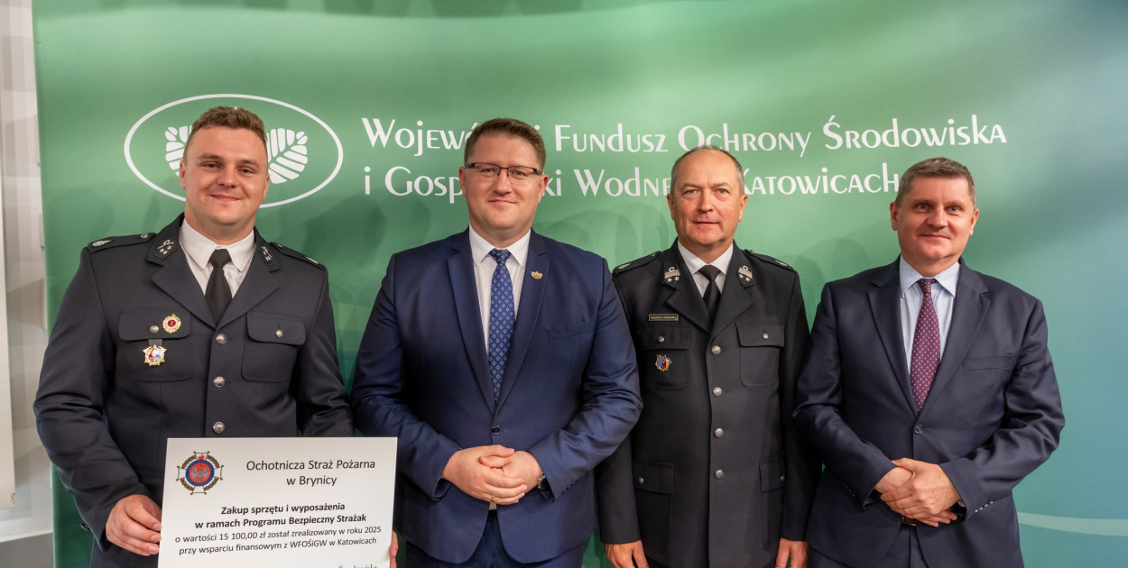 W I edycji tegorocznego programu Bezpieczny Strażak 226 jednostek ochotniczych straży oożarnych z województwa śląskiego otrzymało dofinansowanie. Wśród nich jest OSP Brynica. Fot. WFOŚiGW w Katowicach 