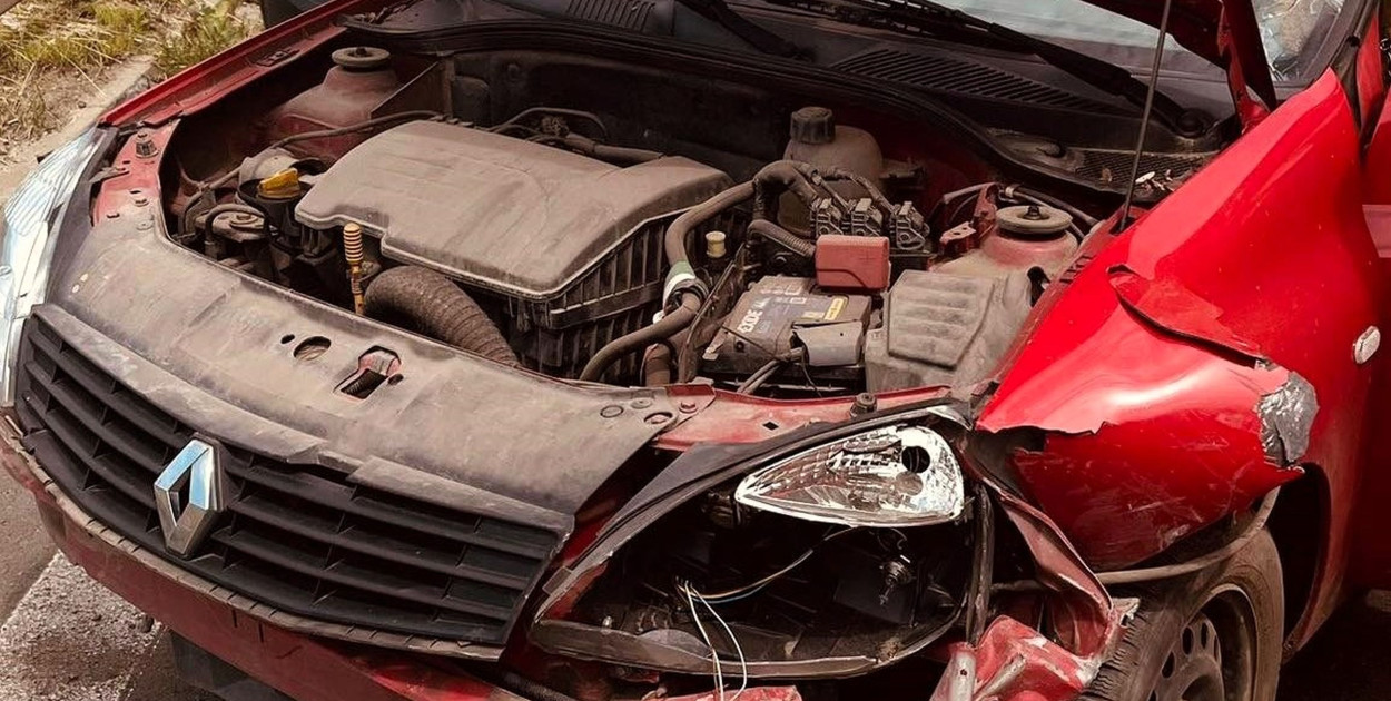 Na DK78 w Wieszowie zderzyły się cztery pojazdy. Fot, Polcja Tarnowskie Góry