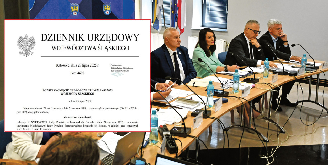 Wojewoda Śląski stwierdził nieważność uchwały Rady Powiatu w Tarnowskich Górach w sprawie  utworzenia Młodzieżowej Rady Powiatu Tarnogórskiego. Fot. Archiwum Gwarka