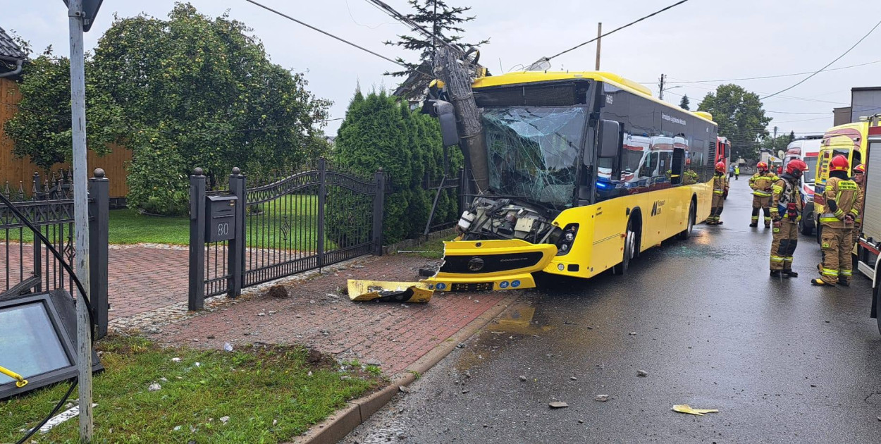 Zdarzenie na ul. Pastuszki w Tarnowskich Górach. Fot. Archiwum policji
