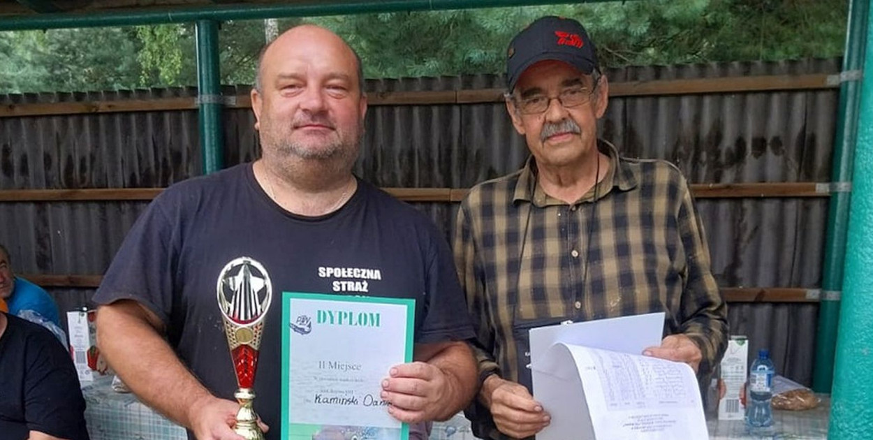 Daniel Kamiński zajął drugie miejsce na Mistrzostwach Społecznych Straży Wędkarskich VIII Rejonu. Fot. PZW Tarnowskie Góry