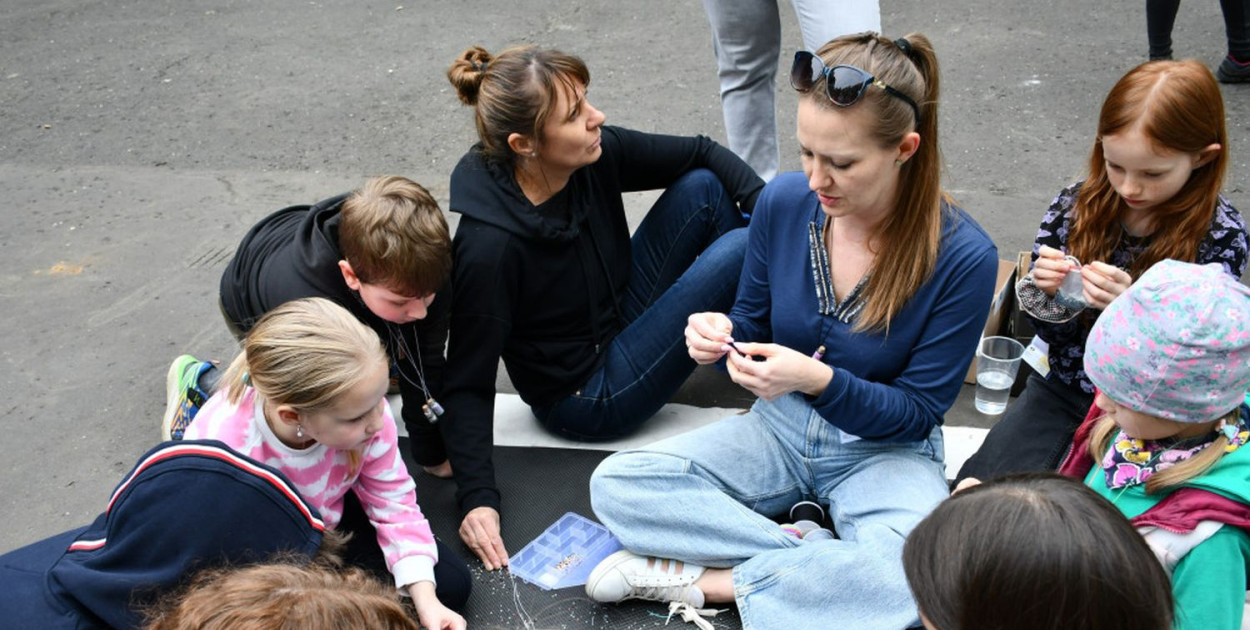 To już kolejne wydarzenie, które Tarnogórska Szafa Społeczna organizuje w parku Miejskim. Fot. Agnieszka Reczkin