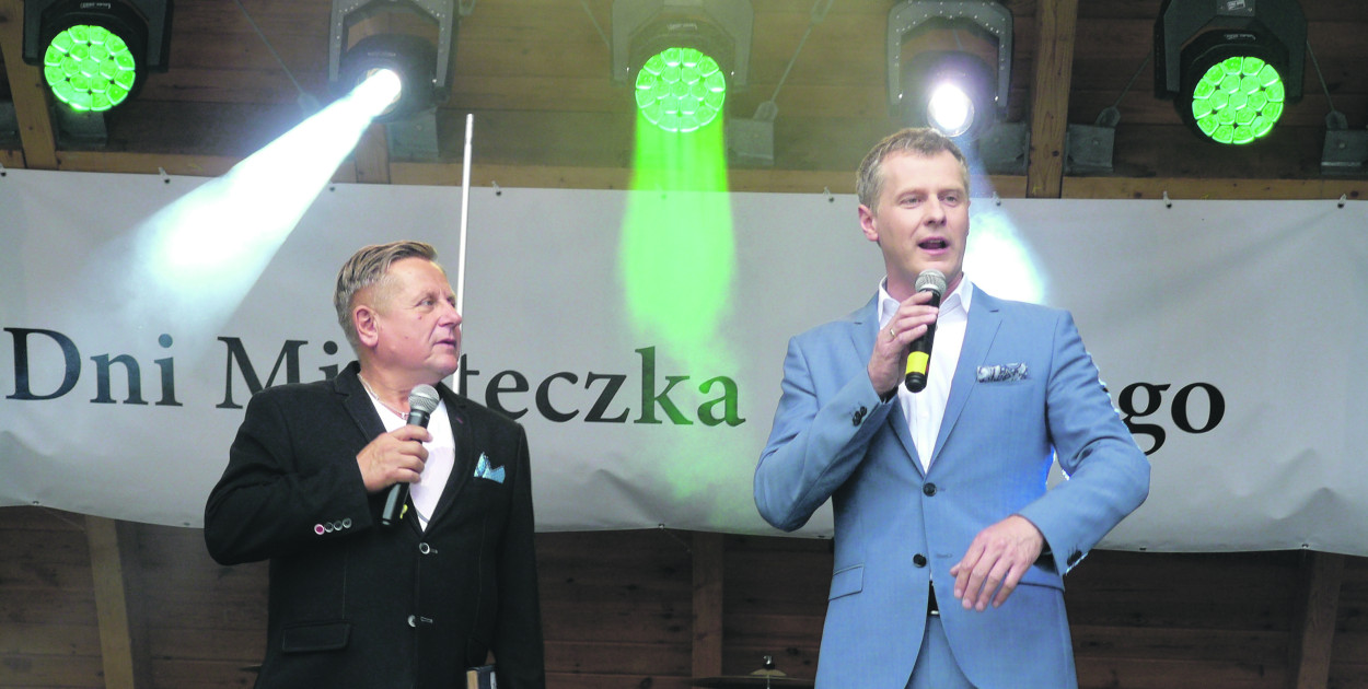 Krzysztof Respondek i Krzysztof Hanke podczas Dni Miasteczka Śląskiego. Fot. Archiwum Gwarka