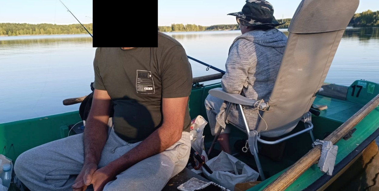 Kłusował na zalewie Nakło-Chechło. Łowił na tzw. sznury. Fot. PZW Tarnowskie Góry