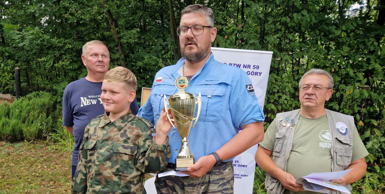 Adam Pasternak zwycięzcą zawodów o Puchar Prezesa Koła PZW nr 59 Tarnowskie Góry. Fot. PZW Tarnowskie Góry