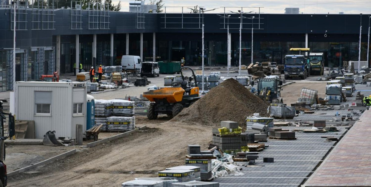Otwarcie centrum handlowego przy ul. Zagórskiej w Tarnwoskich Górach planowane jest w czwartym kwartale tego roku. Fot Elżbieta Kulińska