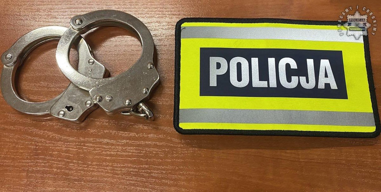 Poszukiwania skazanego zakończyły się wczoraj wieczorem, gdy zatrzymali go policjanci z Tarnowskich Gór.  Fot. Policja Tarnowskie Góry