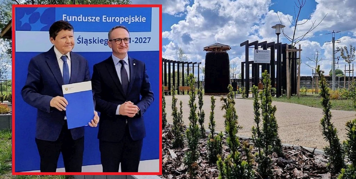 Dokument odebrał burmistrz Kalet Klaudiusz Kandzia, reprezentując miasto jako beneficjenta programu Fundusze Europejskie dla Śląska 2021–2027. Fot. UM Kalety