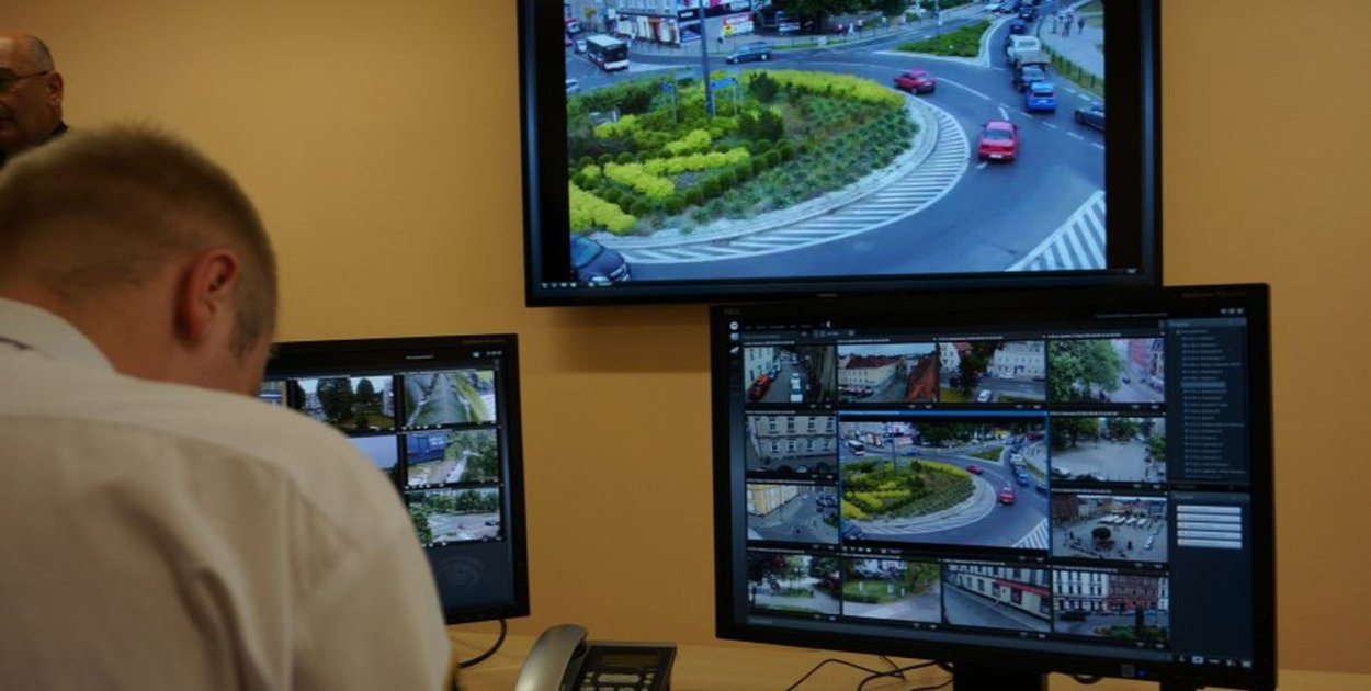 Zdjęcie ilustracyjne, monitoring miejski w Tarnowskich Górach. Fot. Archiwum policji