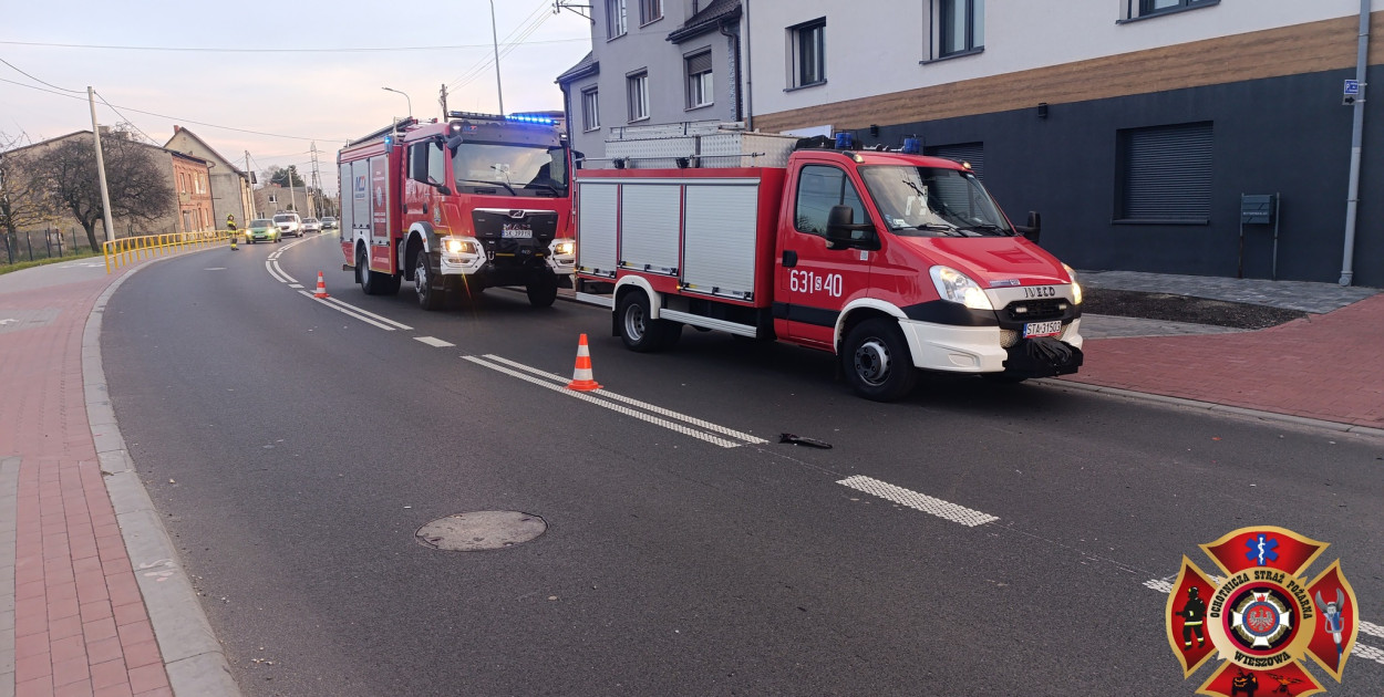 Zdarzenia w Wieszowie i Orzechu. Zdjęcia: OSP Wieszowa, policja Tarnowskir Góry