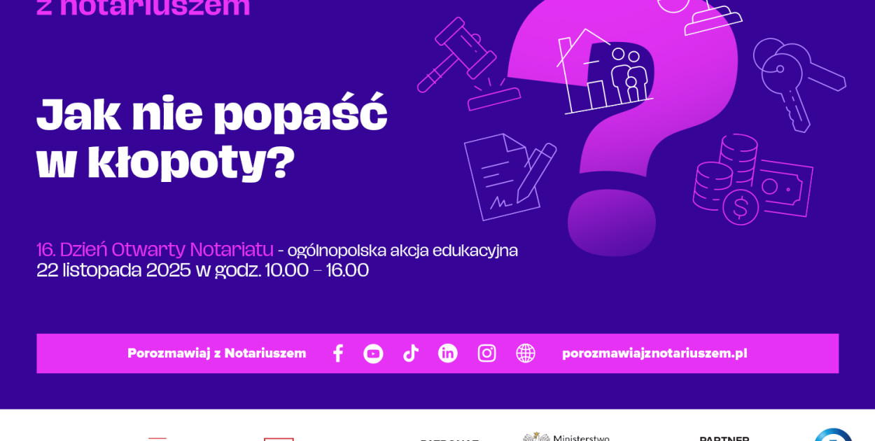 Jak nie popaść w kłopoty? Dzień Otwarty Notariatu już 22 listopada 2025 r.