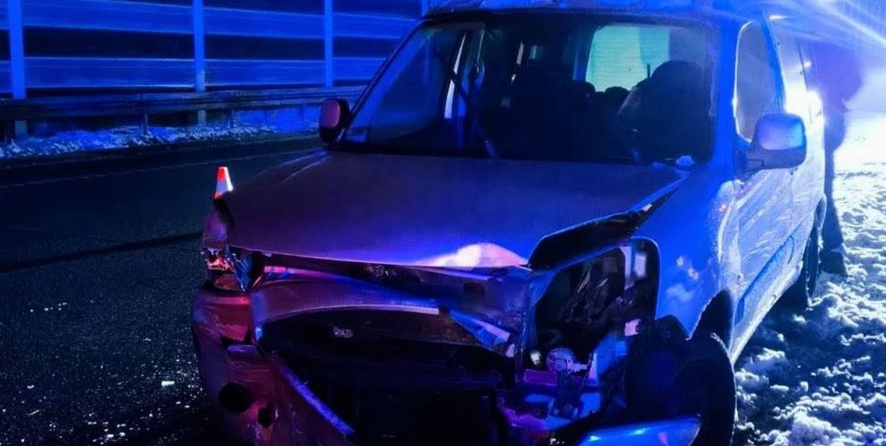 Jechał za szybko. Fot. Archiwum OSP Woźniki