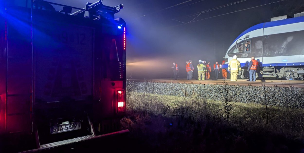 Na miejscu byli m.in. druhowie z OSP Żyglinek. Fot. Archiwum OSP Żyglinek
