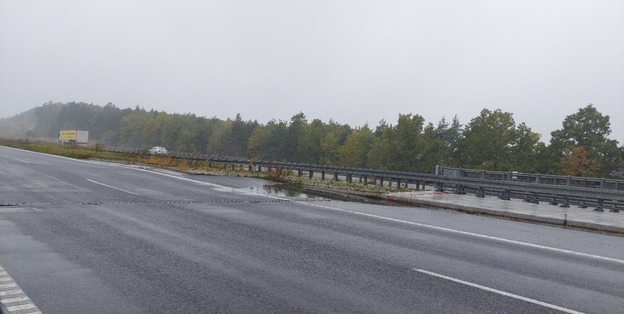 Pofałdowana nawierzchnia A1. Fot. GDDKiA