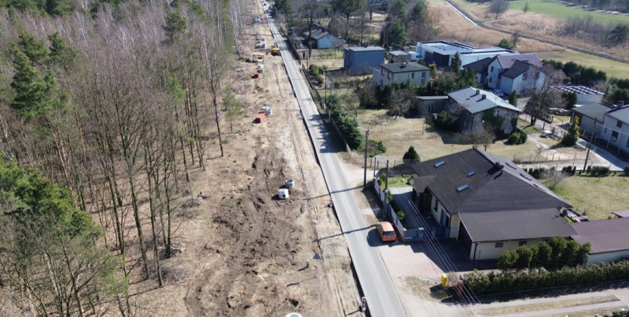 Remont ul. Grzybowej w Tarnowskich Góach. Prace zakończą się w tym roku. Fot. Rafał Biczysko