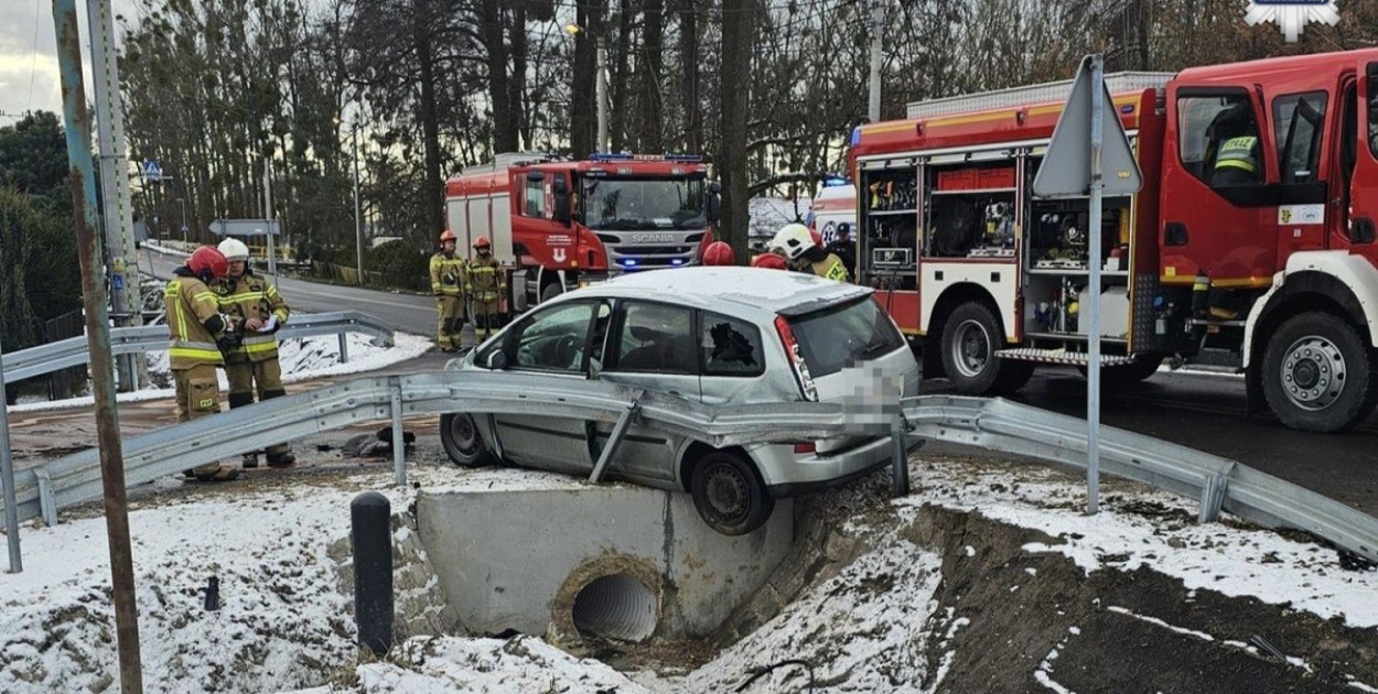 Kolizja w Łubiu. Fot. Archiwum policji