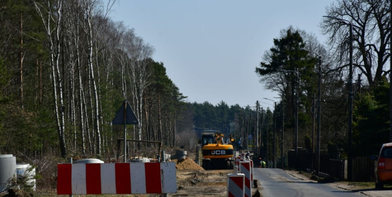 Remont ul. Grzybowej w Tarnowskich Góach. Prace zakończą się w tym roku. Fot. Rafał Biczysko