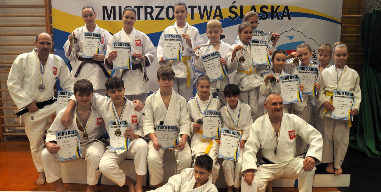 Zawodnicy UKS Dwójka Tarnowskie Góry spisali się znakomicie podczas Otwartych Mistrzostw Śląska Judo Kata. Fot. UKS Dwójka Tarnowskie Góry