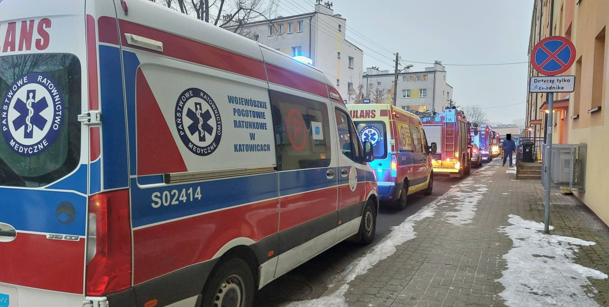 Pożar w kuchni, jedna osoba w szpitalu