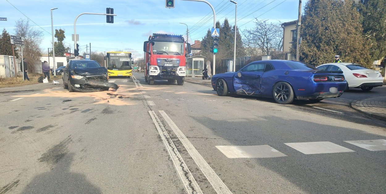 Tarnowskie Góry.  Uwaga wypadek! Droga była zablokowana