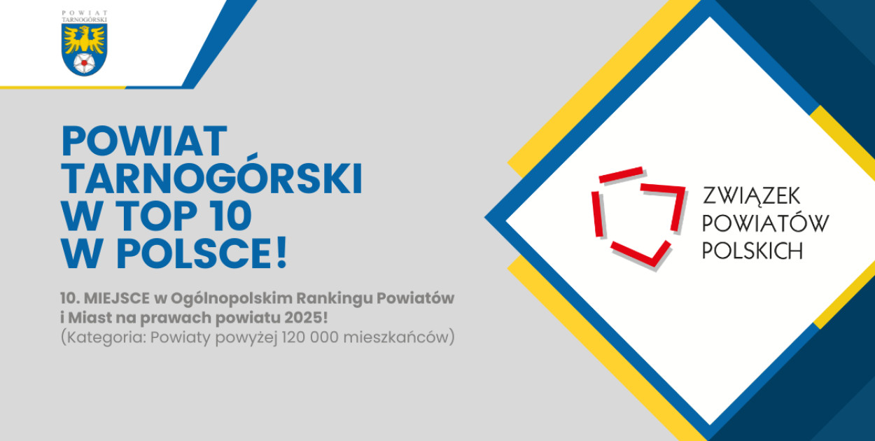 Powiat tarnogórski w TOP 10 najlepszych samorządów w Polsce!