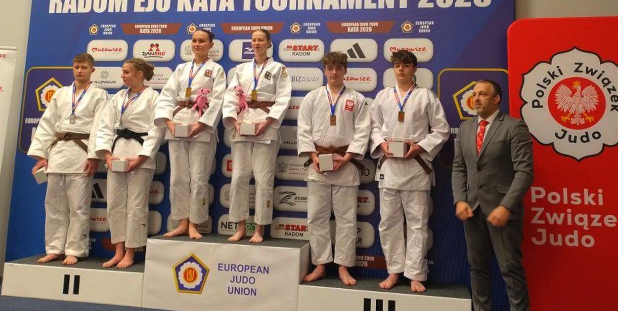 Zawodnicy UKS Dwójka Tarnowskie Góry na podium Pucharu Europy Judo Kata