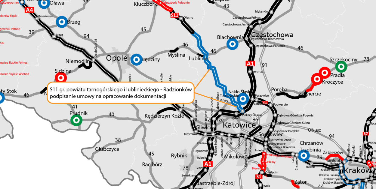 Tarnowskie Góry i droga S11. Firma wybrana
